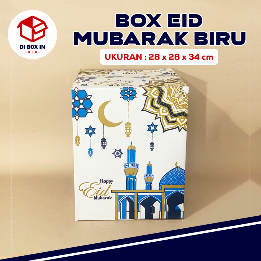 

BOX PARCEL EID MUBARAK KECIL 28 x 28 x 35 cm - Karton/Polos/Kardus/Hampers/JinjingBox/Parcel/lebaran