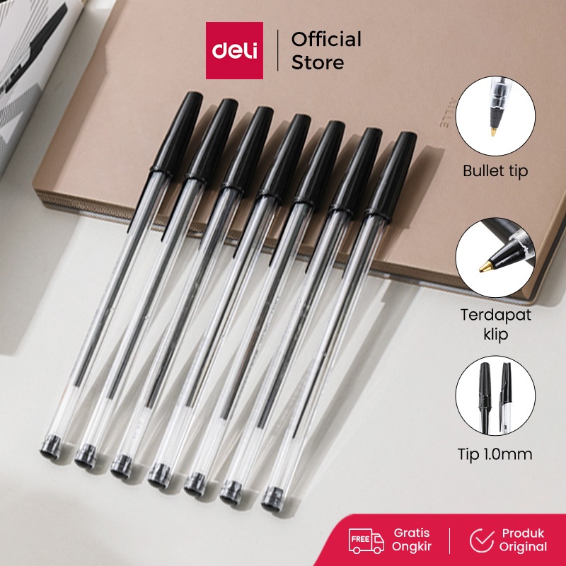 

Deli Ballpoint Pen / Pulpen Bolpoin Tip 1 MM Penulisan Lancar dan Halus EQ4