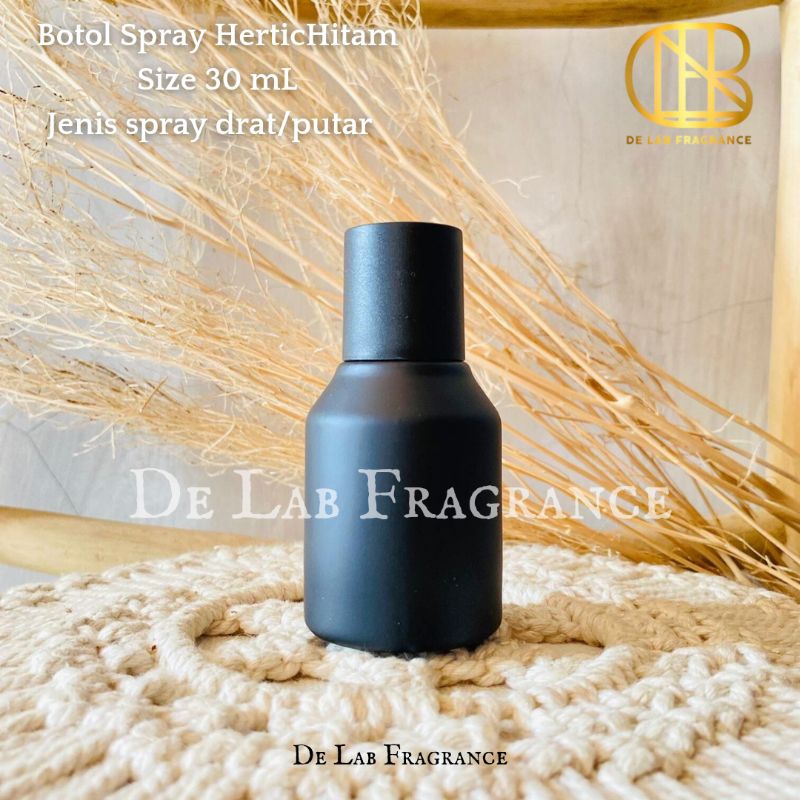 botol parfum hertic full hitam 30 ml drat/ botol parfum isi ulang/ botol parfum 30 ml/ botol parfum 