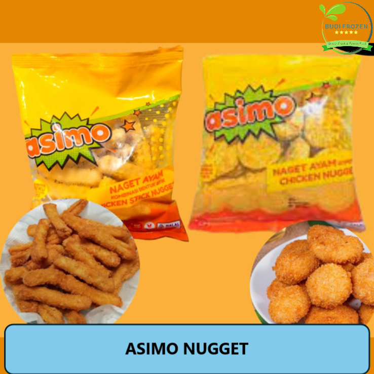 

NUGGET ASIMO NAGET AYAM KOMBINASI / ASIMO NAGET BENTUK KOIN DAN STIK