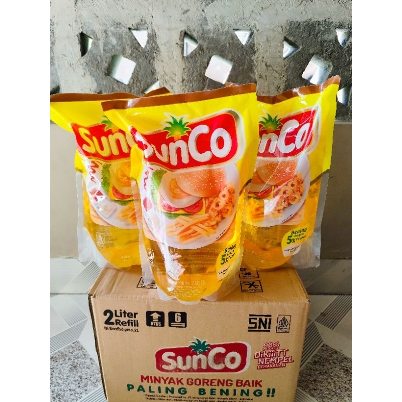 

Minyak Sunco 1 Karton 2 Liter Isi 6 pcs | Minyak Goreng | Minyak Goreng Sunco