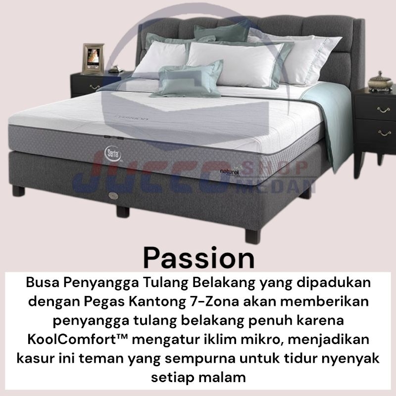 [ Jucco ] Springbed SERTA Passion - Matras Only 180x200 Tebal 27cm - Matras SERTA - Springbed Murah 