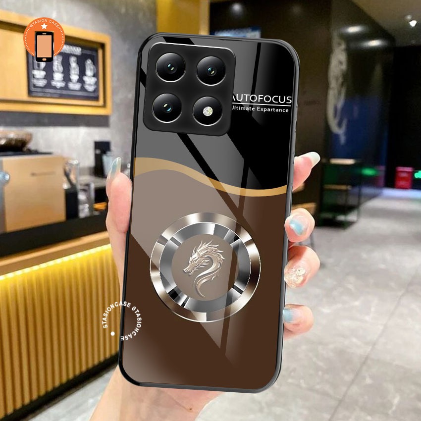 STC_Softcase kaca untuk Xiaomi Redmi 14T Terbaru Casing hp redmi xiomi pelindung belakang kesing han