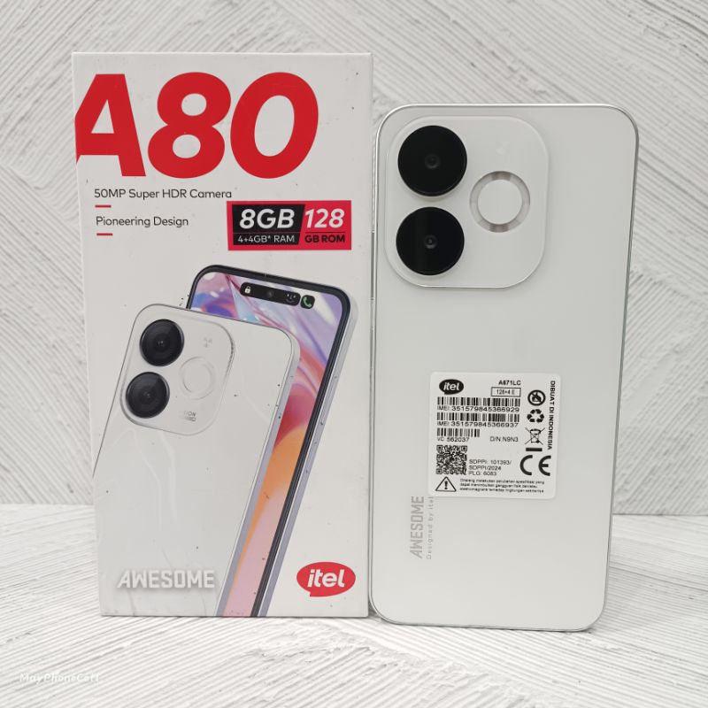Itel A80 4/128 GB Handphone Second Bekas Fullset