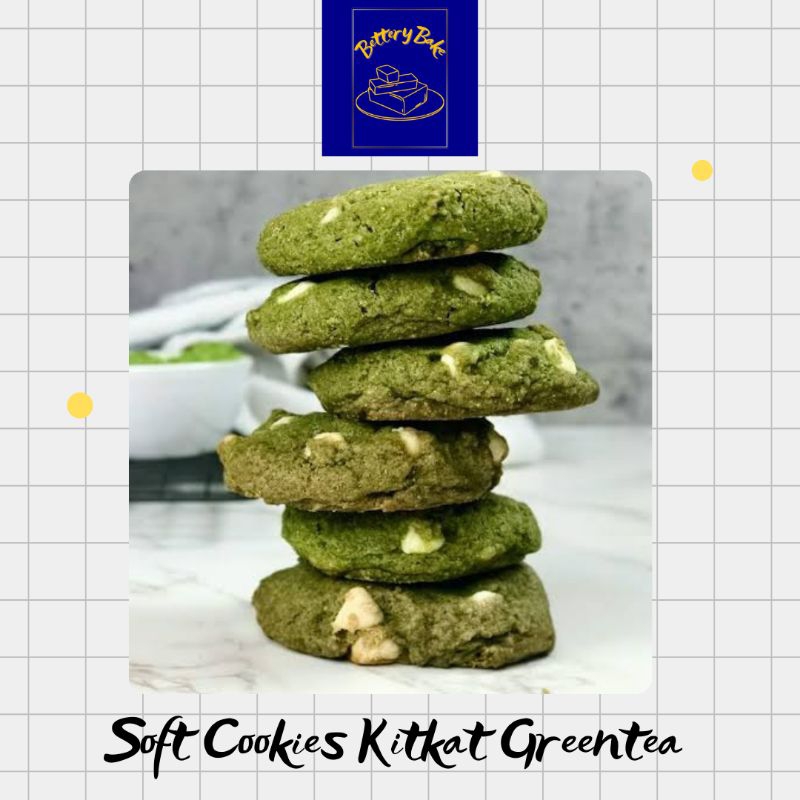

Bettery Bake Kitkat Greentea Cookies Gluten-free| Soft Cookies Kitkat Greentea|Soft Baked Cookies Kitkat Greentea Gluten Free