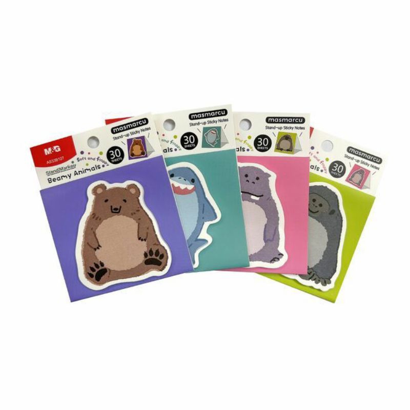 

M&G Stand Up Sticky Notes Beamy AnimalsSoft and Floppy AS33B127 30 sheets