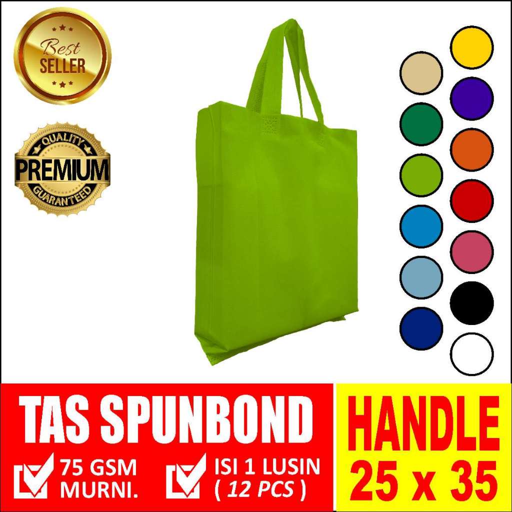 

TAS SOUVENIR - SPUNBOUND HANDLE 25CMX35CM HIJAU MUDA