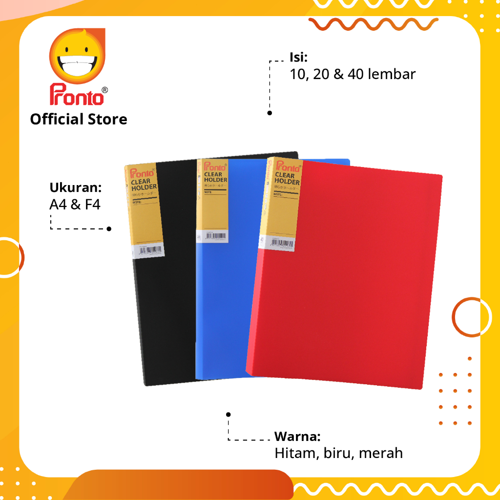 

Pronto Map Clear Holder Biru (isi 10 lembar)