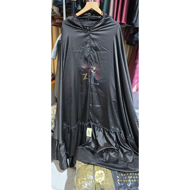 MUKENAH AZIZIL//MUKENAL SHILK REMPEL//MUKENAH HITAM PUTIH
