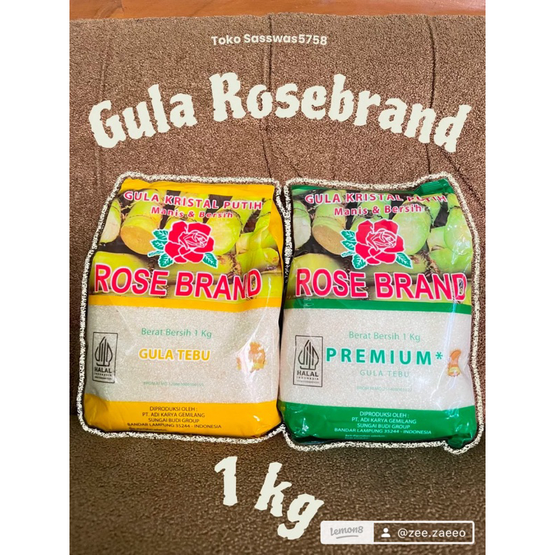 

Toko Sasswas LIVE XTRA Gula Tebu Rose Brand Premium Berat Bersih 1 Kg