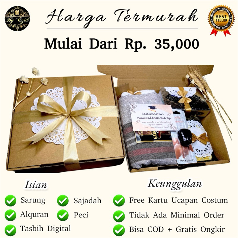 Hampers Souvenir Sarung Parcel Pengajian Selamatan Tahlilan Tahlil 40 100 1000 Hari Haul Tasyakuran 