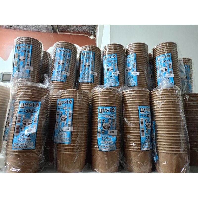 Paper bowl Kraft nesto