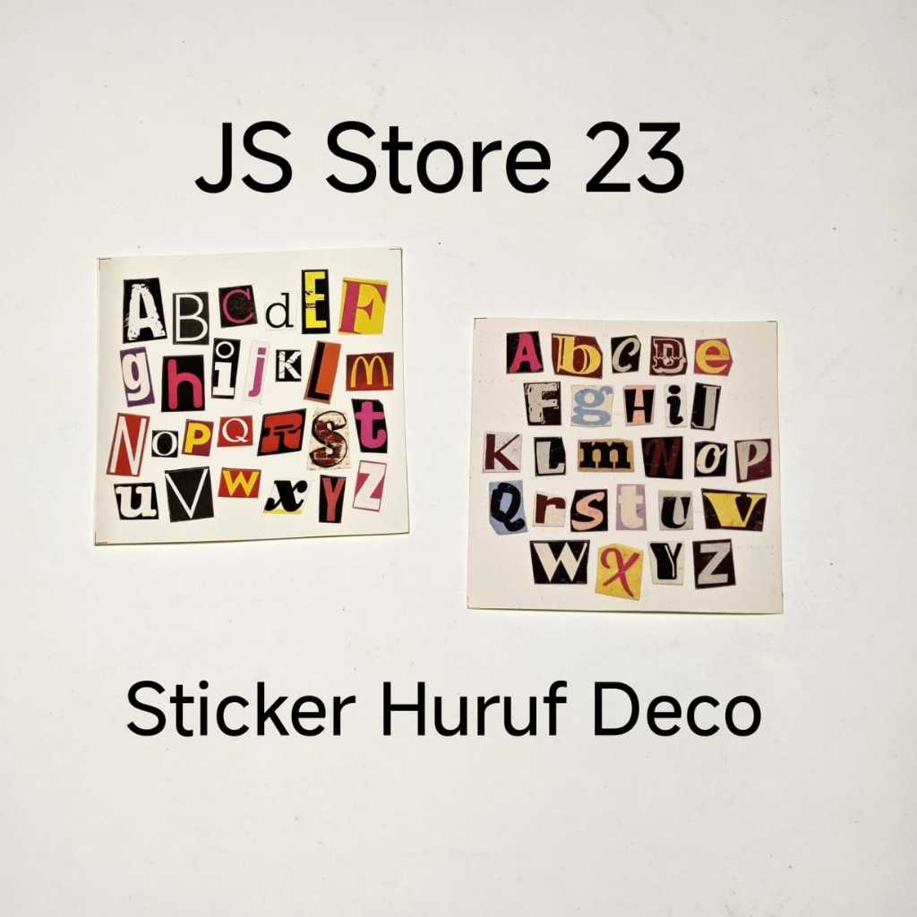 

Stiker Alfabet Alphabet Huruf A-Z Dekorasi / Stiker huruf Dekorasi Scrapbook / Stiker Huruf Aesthetic