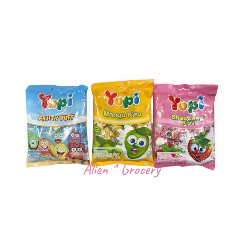 

YUPI Strawberry Mango Kiss Fruity Puff 120gr