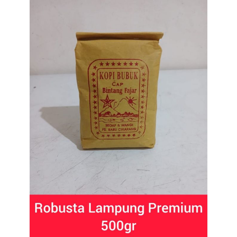 

Kopi Robusta Lampung Premium Coffee (Biji/Bubuk) -500Gram