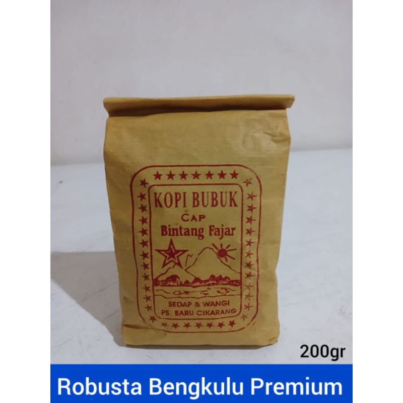 

Kopi Robusta Bengkulu Premium Coffee (Biji/Bubuk) -200Gram