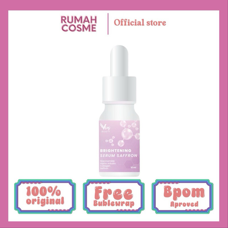 VIES SAFRON BRIGHTENING SERUM SAFRON VIES NEW PACKAGE SERUM ACNE BRUNTUSAN JERAWAT