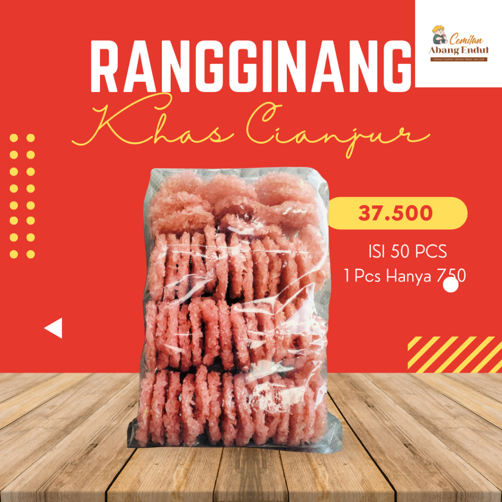 

RENGGINANG ISI 50 PCS + 2 PCS - 674 GRAM OLEH OLEH KHAS CIANJUR