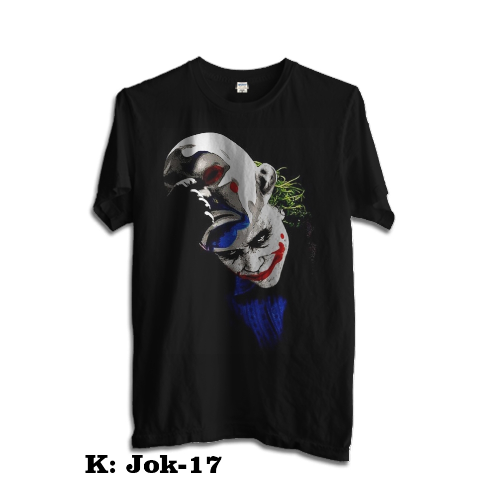 KAOS JOKER/ JOKER FAKE FACE/ KAOS ANIME FILM/ JOKER T-SHIRT