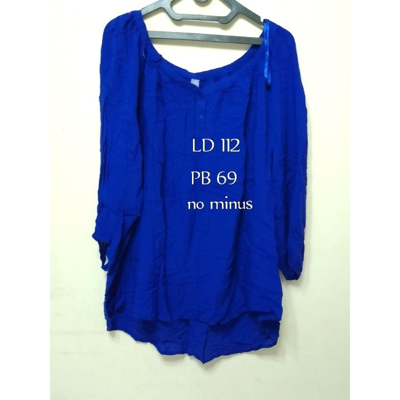 blouse navy preloved