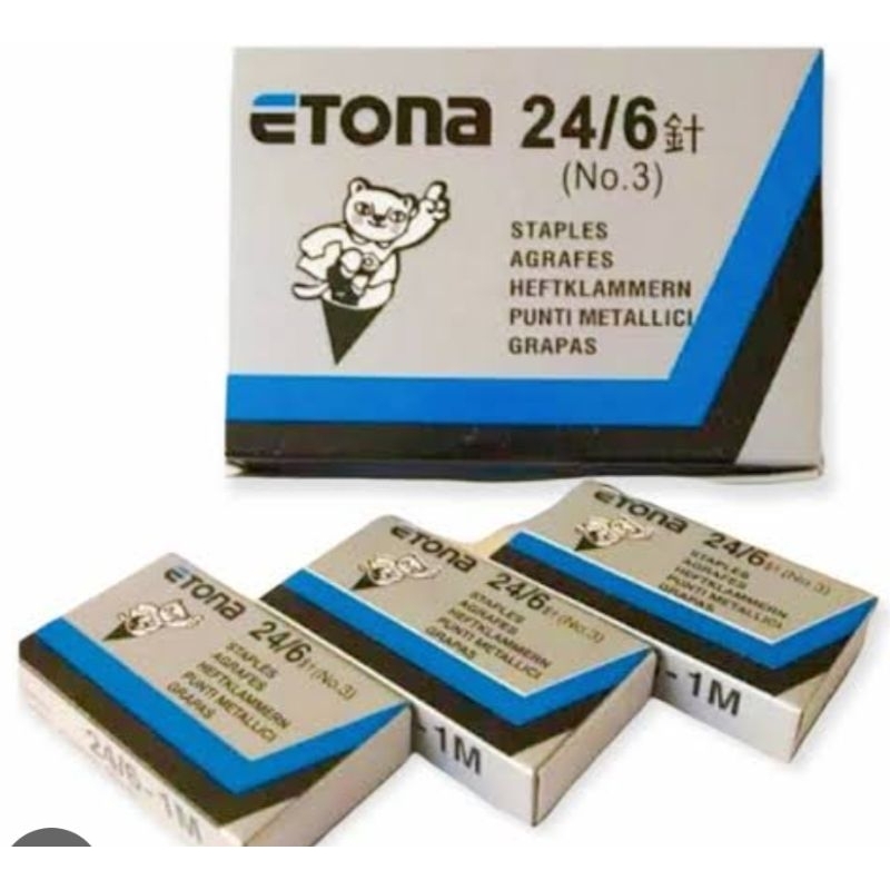 

TERMURAHHH........Isi staples Etona 24/6 no.3 TERMURAHH....