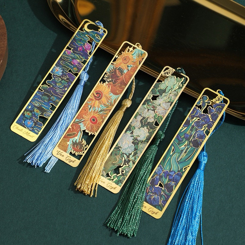 

khalishop - bookmark penanda buku aesthetic motif lukisan terkenal, bookmark besi, bookmark aesthetic, penanda buku cantik, bookmark vintage, bookmark aesthetic, bookmark van gogh, penanda buku besi