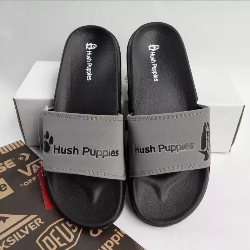 Sandal Selop Hush Puppies Pria Wanita | Sandal Slop Hush Puppies Terbaru| Sandal Selop Pria Wanita H
