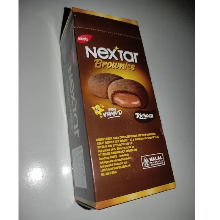 

Nextar Chocolate Brownies 80 gram isi 8 Nabati Rasa Coklat