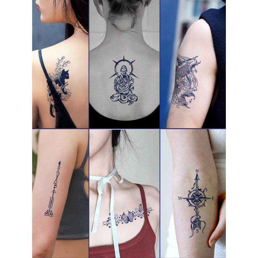 Vol.1 Tato Temporer Lucu Cute Aesthetic Keren Tattoo Temporary Semi Permanent fruit ink tatto tempor