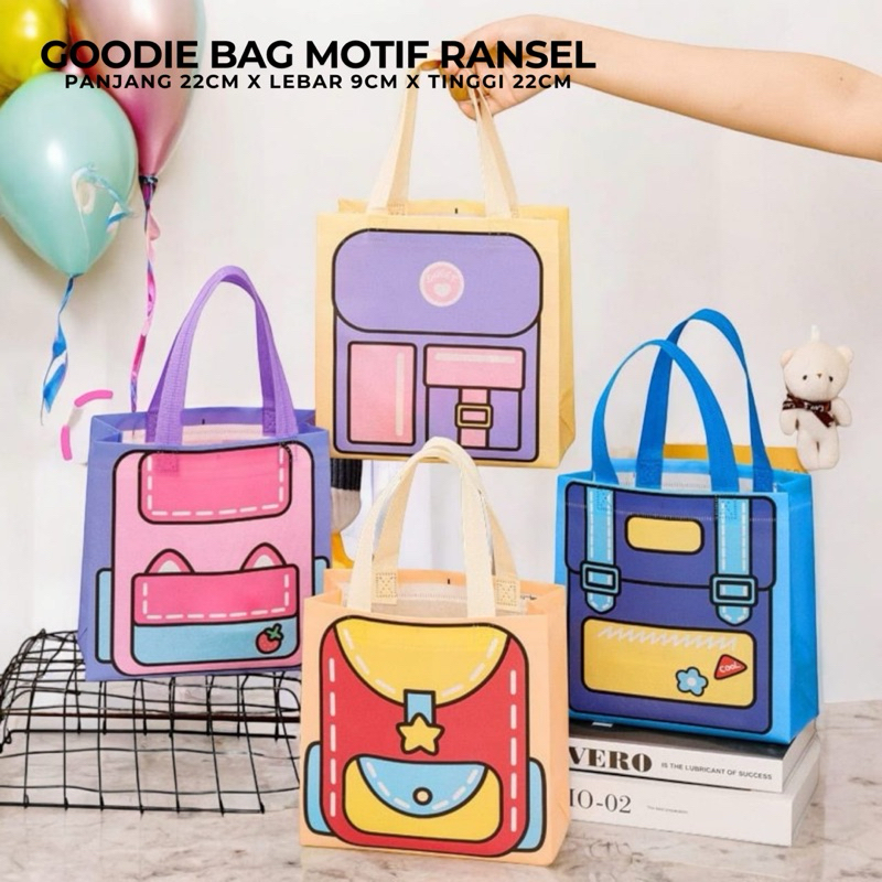 

[BISA INSTANT] TAS KADO ANAK / TAS BINGKISAN SPUNBOND NON WOVEN / TAS HAMPERS AESTHETIC