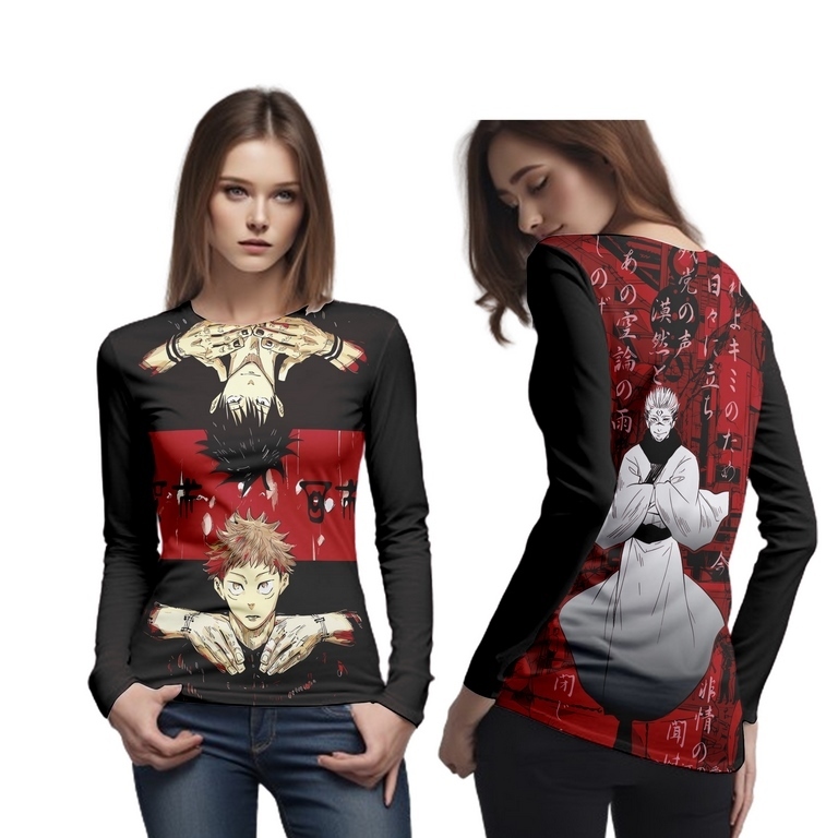 jujutsukaisen kaos anime jepang baju jujutsu kaisen gojo sublime 3D terbaru 2025