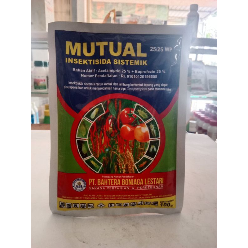 INSEKTISIDA sistemik MUTUAL 25/25WP 100GRM engendali hama trips kutu kebul