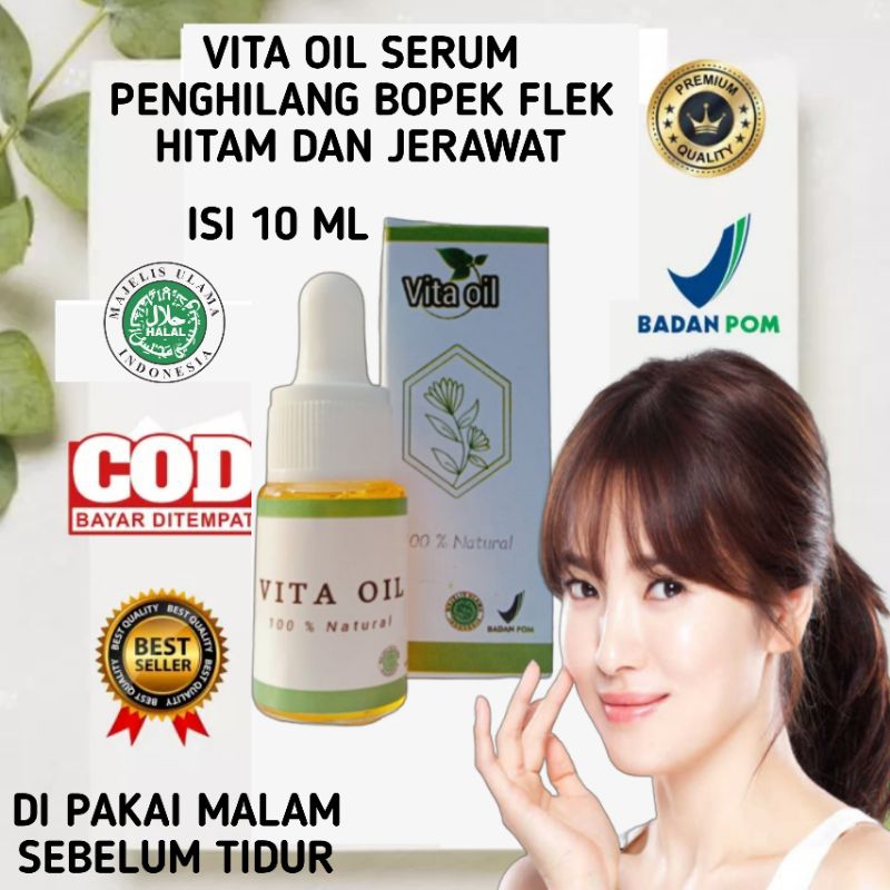 Serum Vita Oil Penghilang Bopeng dan Flek Hitam Penghilang jerawat batu penghilang bopeng penghilang