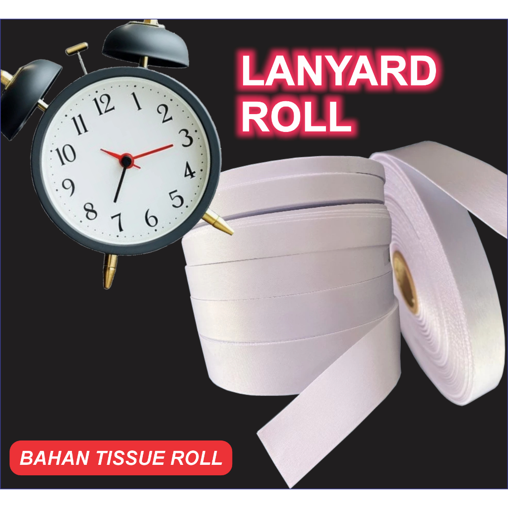 

tali pita lanyard tissue printing sublime Bahan Lanyard Tissu Roll