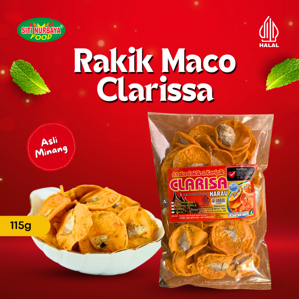 

Aneka Rakik Clarissa 155 Gram (Rakik Maco / Rakik Udang)