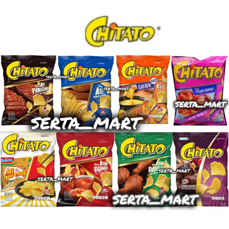 

Chitato Snack 68gr - Keripik Kentang Sapi Panggang / Original / Tteokbokki / Keju / Ayam Bumbu