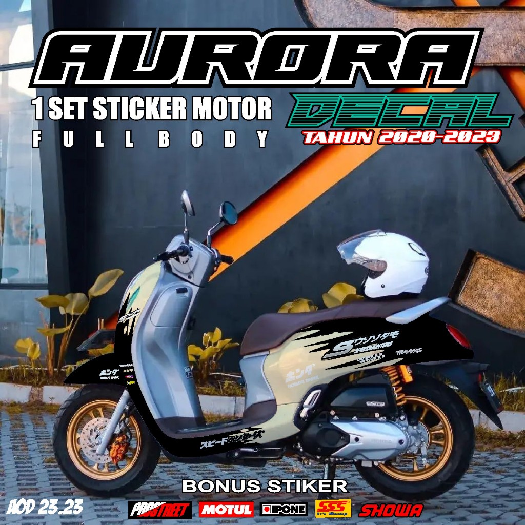 (COD) Decal Dekal Sticker Stiker  scoopy SCOOPY TERBARU 2020-2021-2023 SCUTER SCOOPY  FULL BODY DESI