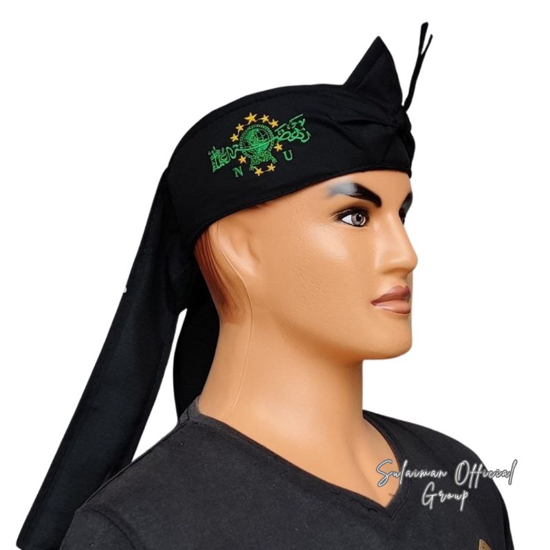 Peci Kopiah Nu Iket Ikat Kepala Sunda Logo Bordir Nu Hijau Klasik Blangkon Jawa Jogja Cirebon Solo M