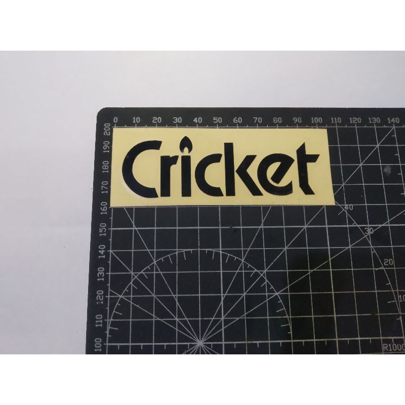 

stiker cutting cricket