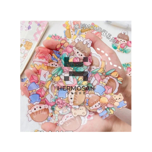 

Stikers Sticker Stiker Pack Isi 24 Pcs Hiasan Tempelan Buku Diary Catatan Harian Notepad Notebook Karakter Gadis Manis Kartun