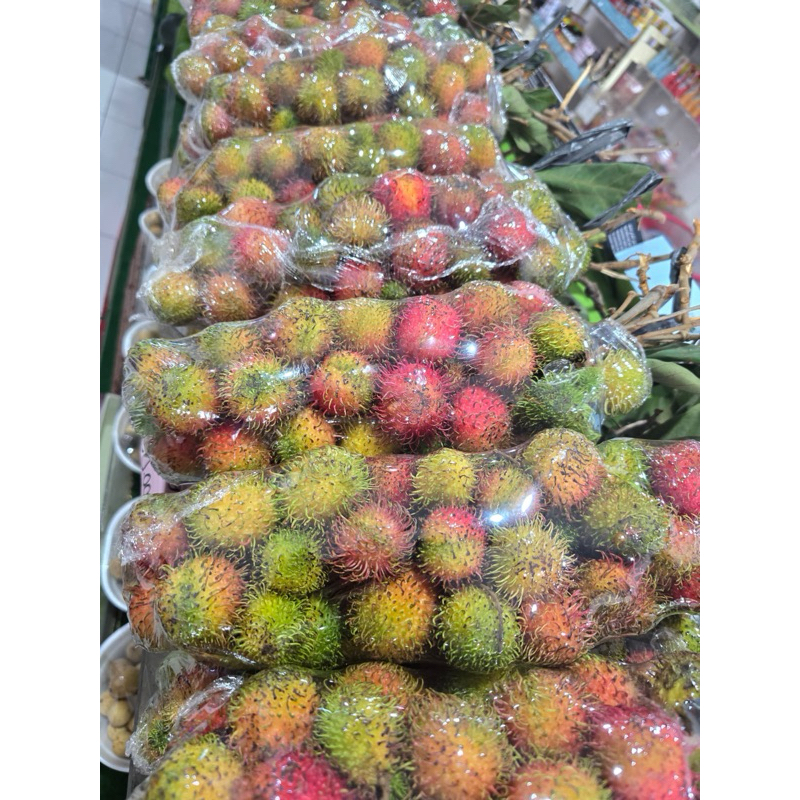 

900-1000 gr buah rambutan rapiah asli manis