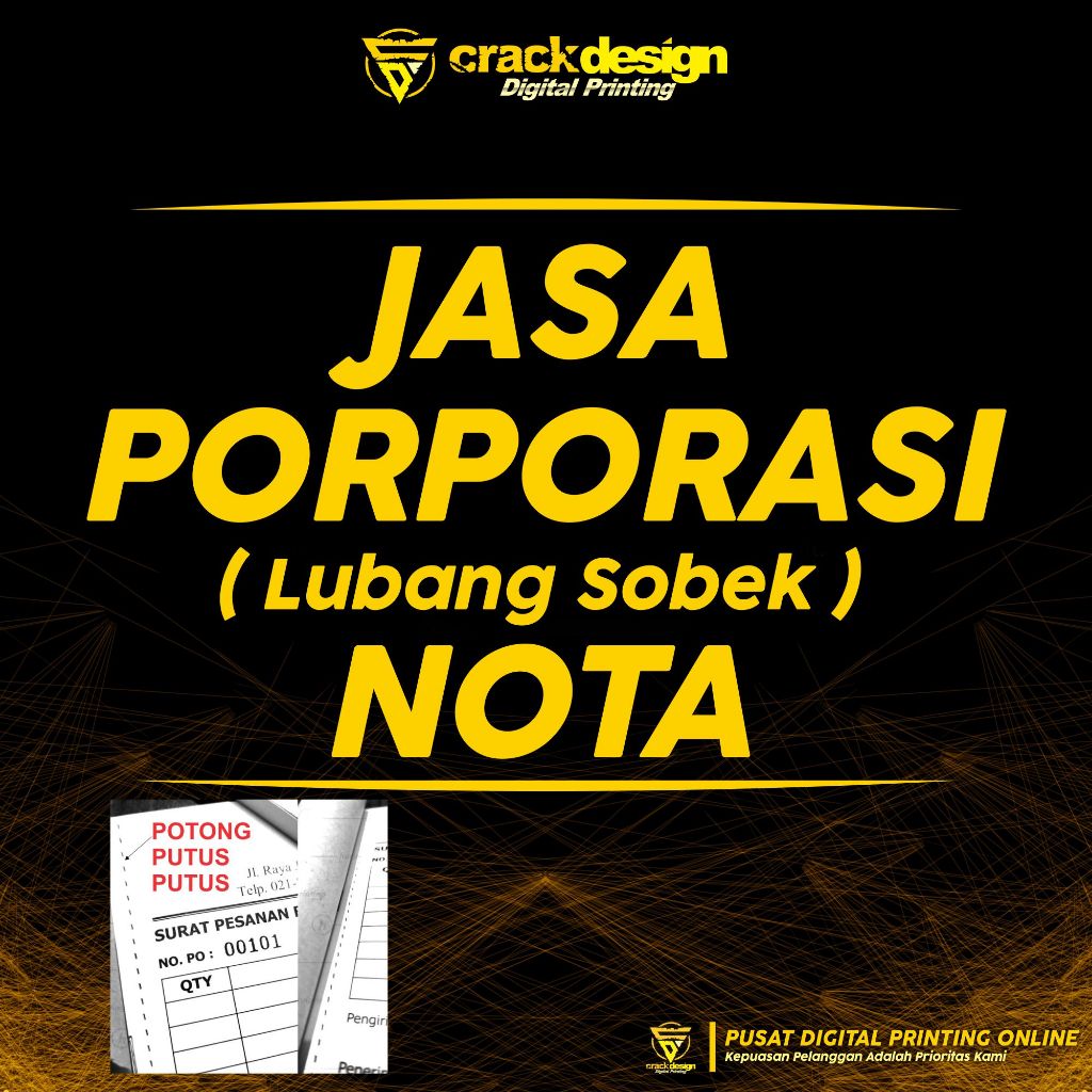 

PORPORASI LUBANG SOBEK NOTA SATUAN