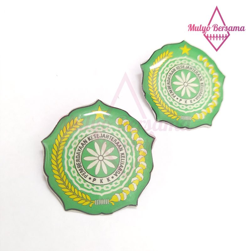 Pin Bros PKK Warna Hijau Pin PKK Hijau - Mulyo Bersama