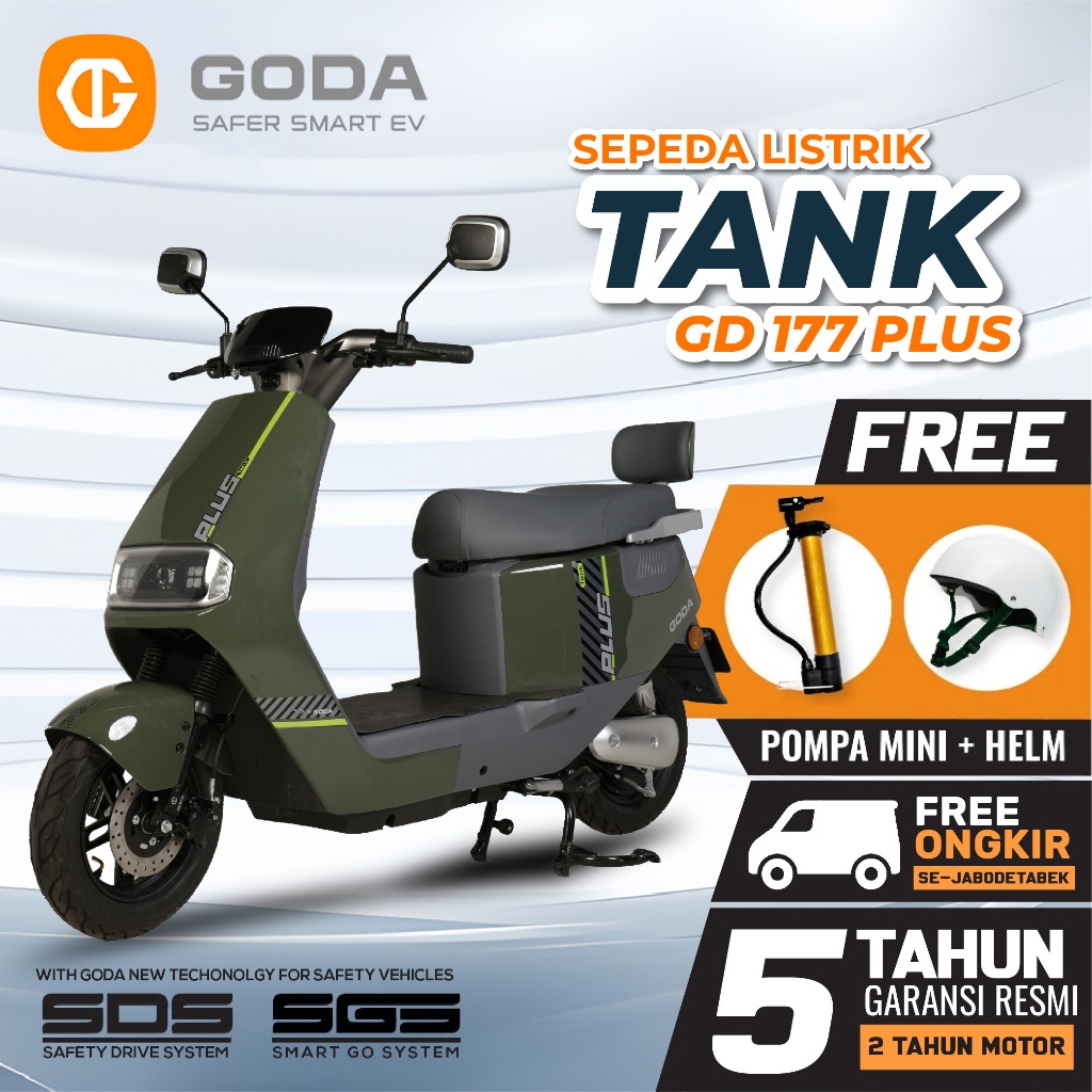 GODA 177 Plus Tank Sepeda Listrik