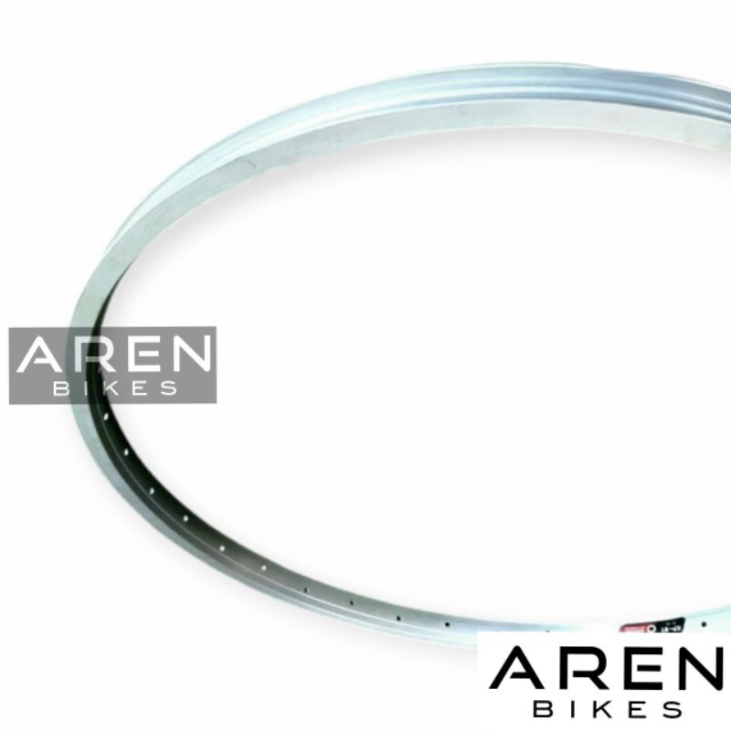 VELG RIMS SEPEDA 24 x 1 3/8 ARAYA KP-81 LUBANG HOLE 36 24 PLUS SINGLE WALL SILVER 24x1 3/8 24+ KURSI