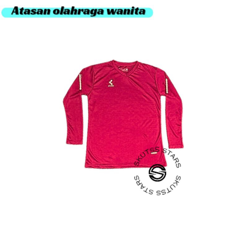 Baju atasan olahraga wanita muslimah cocok untuk running, Joging, dan senam