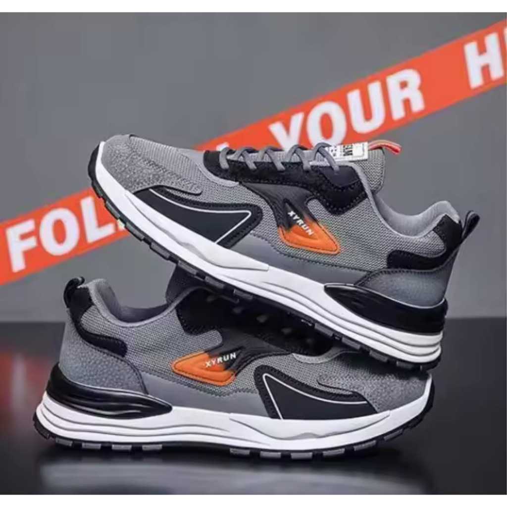 Sepatu Pria Keren Model Xrun Terbaru Sepatu Sneakers Olahraga Pria Terlaris Fashion Sepatu Keren (CO