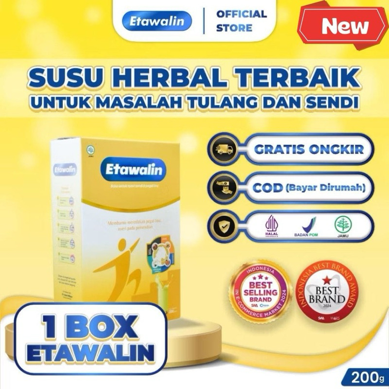 

(ORIGINAL) 1 Box Etawalin Susu Bubuk Kambing Meredakan Pegal Linu Asam Urat Nyeri Sendi Kesemutan