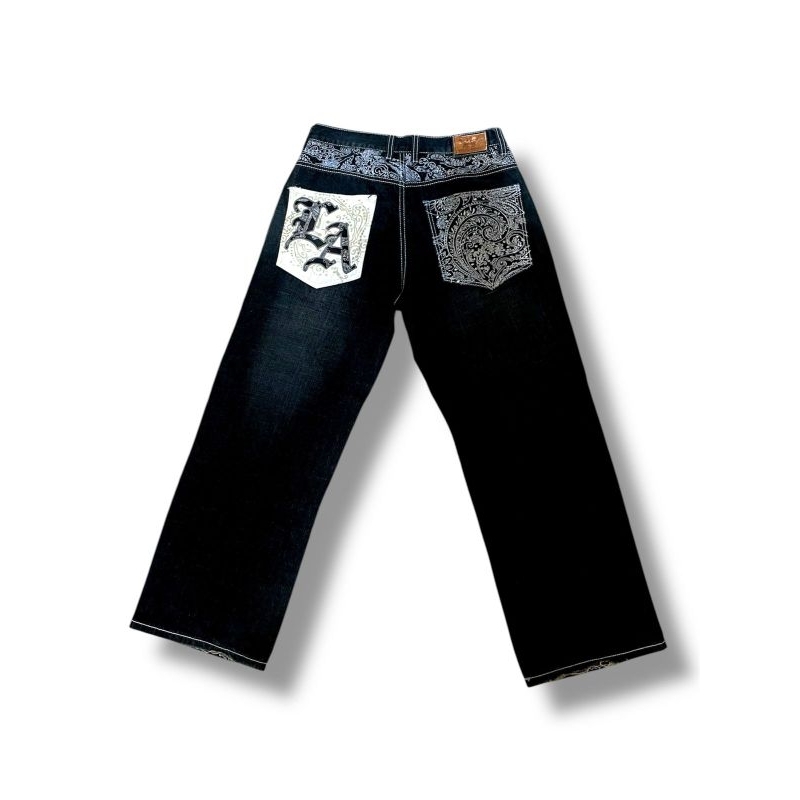 Jeans VICTORIOUS Y2K LA Bordir Vintage rare