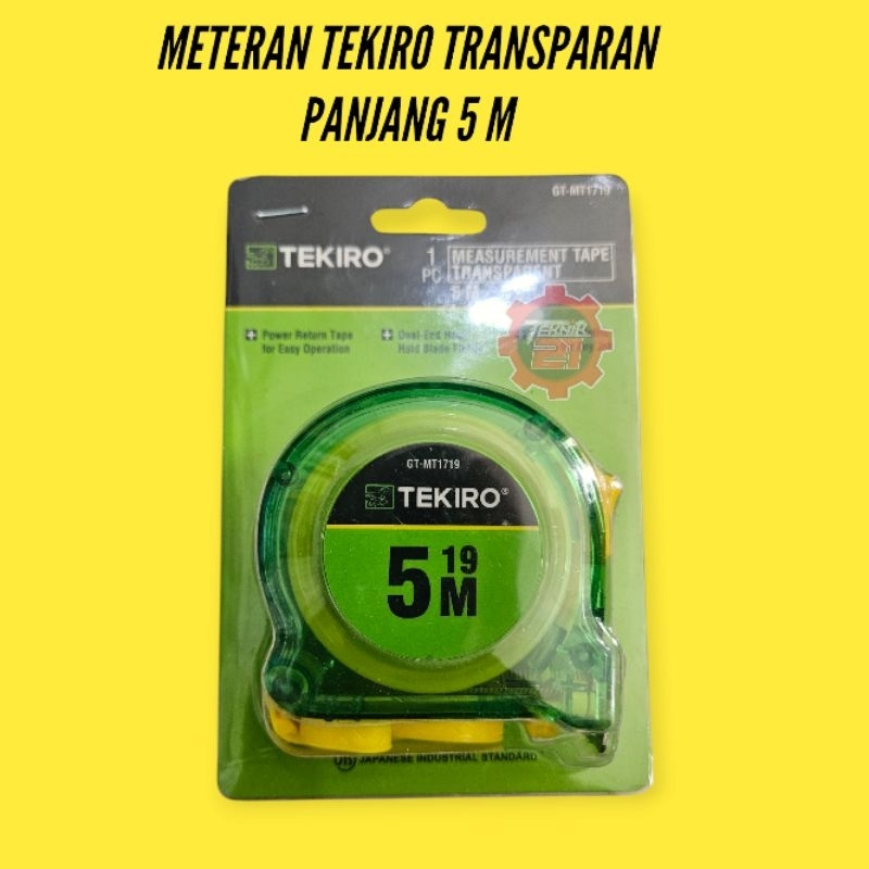 METERAN TEKIRO 5 M TRANSPARAN TEKIRO METERAN 5 M